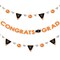 Big Dot of Happiness Orange Grad - Best is Yet to Come - Grad Party Letter Banner Decor - 36 Banner Cutouts and Congrats Grad Banner Letters